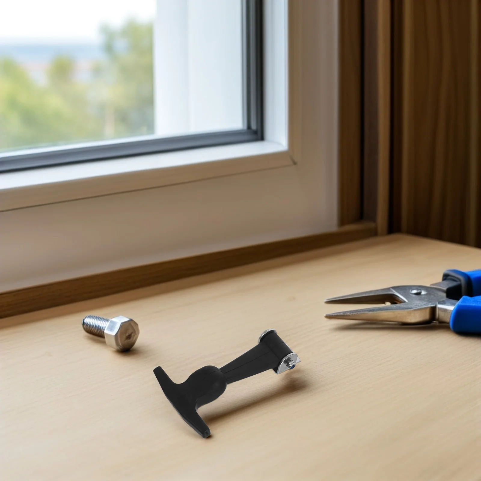 2Pcs Durable Stainless Steel Latch T-Handle Hasp for Tool Box Industrial Hood Engine Secure Tool Storage Easy Grip