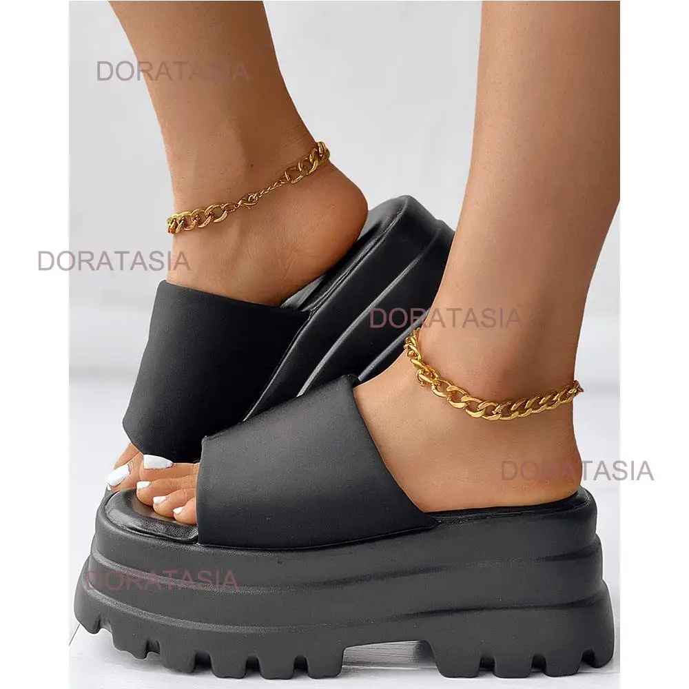 DORATASIA 2023 nowych przypadkowych kobiet Gladiator buty grubym dnem platformy klapki damskie rzym moda wygodne letnie wysokiej jakości buty