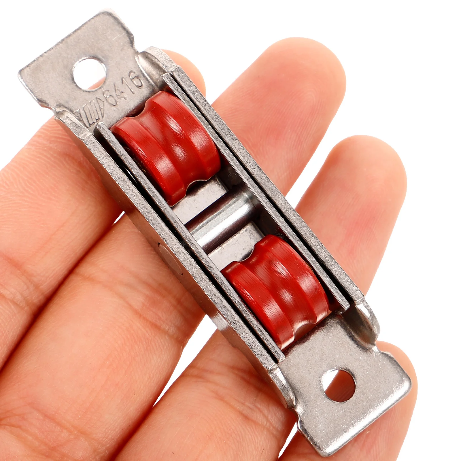 

2Pcs Stainless Steel Sliding Door Wheel Smooth Nylon Rollers Silent Cabinet Pulley Sliding Track Roller Replacement