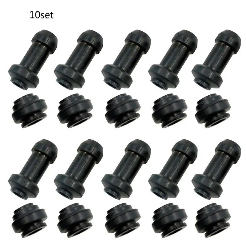 10Set Scooter Brake Caliper Sleeve Dust for Jacket Rubber Sl