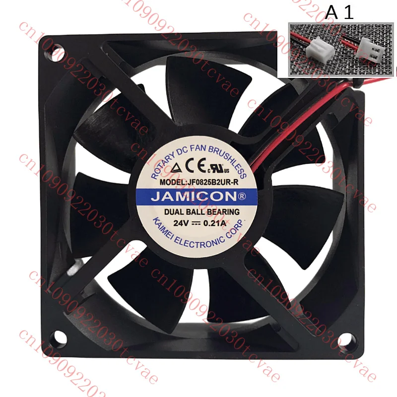 

Well Tested for JF0825B2UR-R DC 24V 0.21A 2-Wire 80x80x25mm Server Cooler Fan