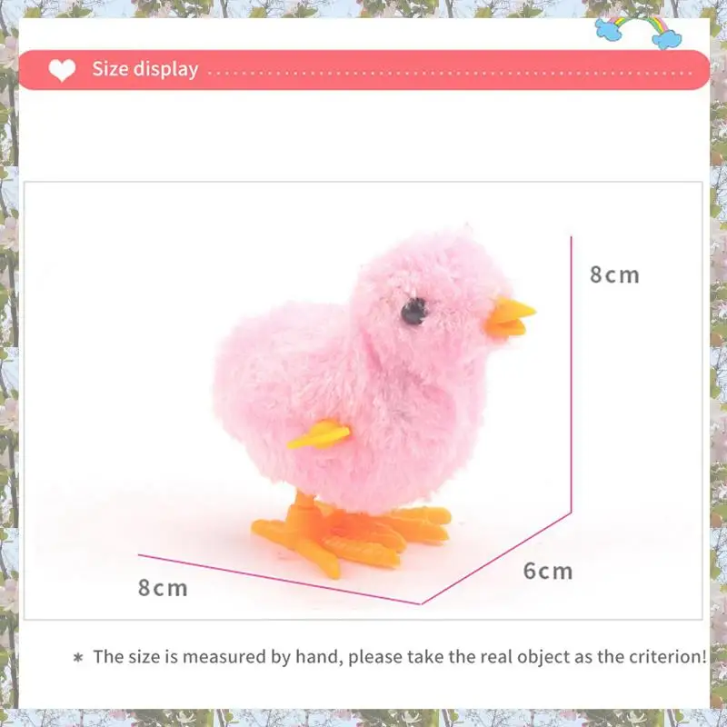 T84C-10Pcs Páscoa acabar pintinho novidade pulando frango mordaça pelúcia bebê pintinhos favores presente para crianças meninas