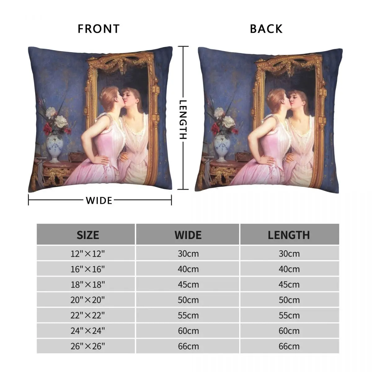 Toulmouche's Vanity Square Pillowcase Polyester Linen Velvet Creative Zip Decor Pillow Case Bed Cushion Case