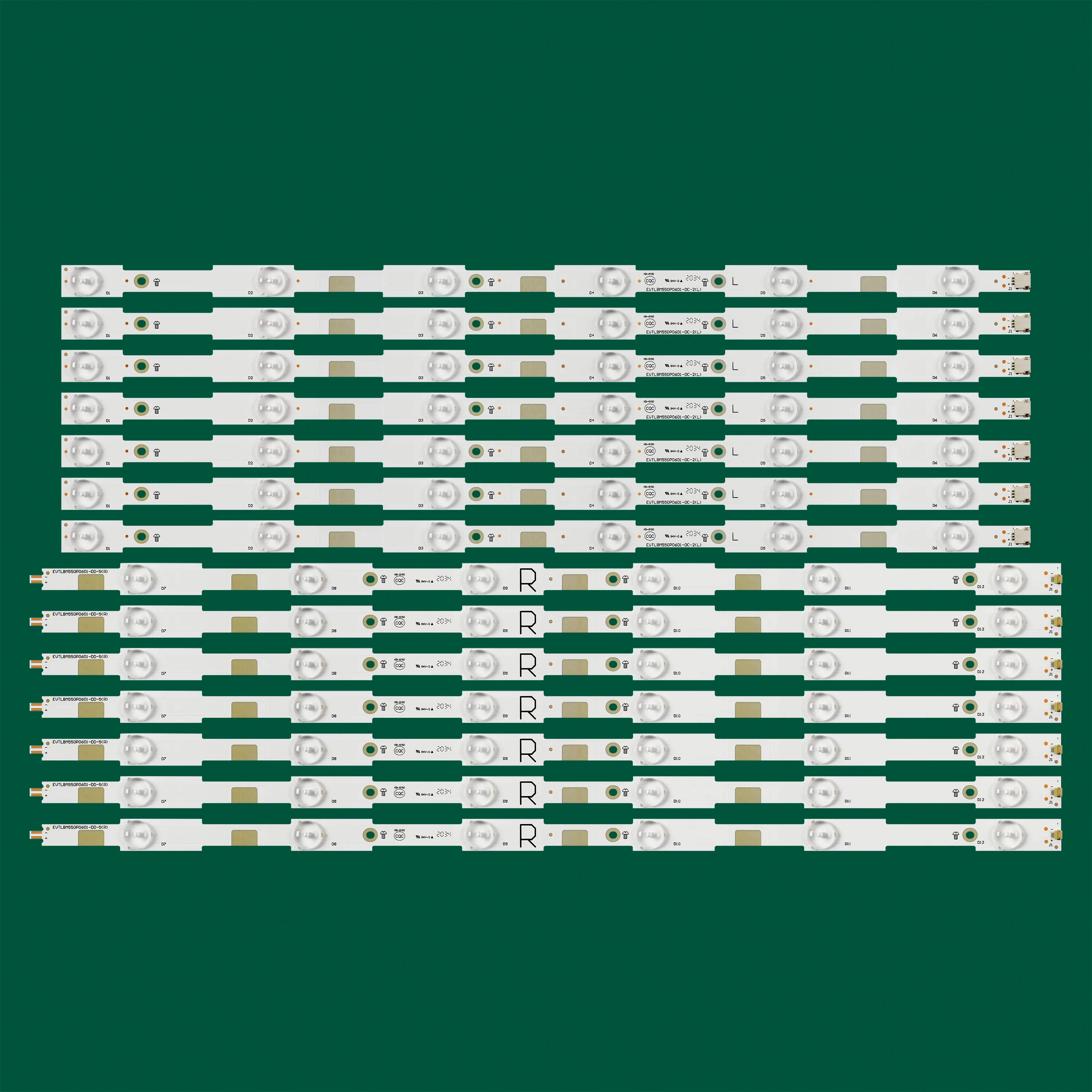 LED stip (14)for 55PUK6400 55PUX6400 55PUT4900 55PUT6400 55PUH6400 55HFL5010T/12 LB55053 LB55037 LB55043 V0_01 LB55043 V1_02