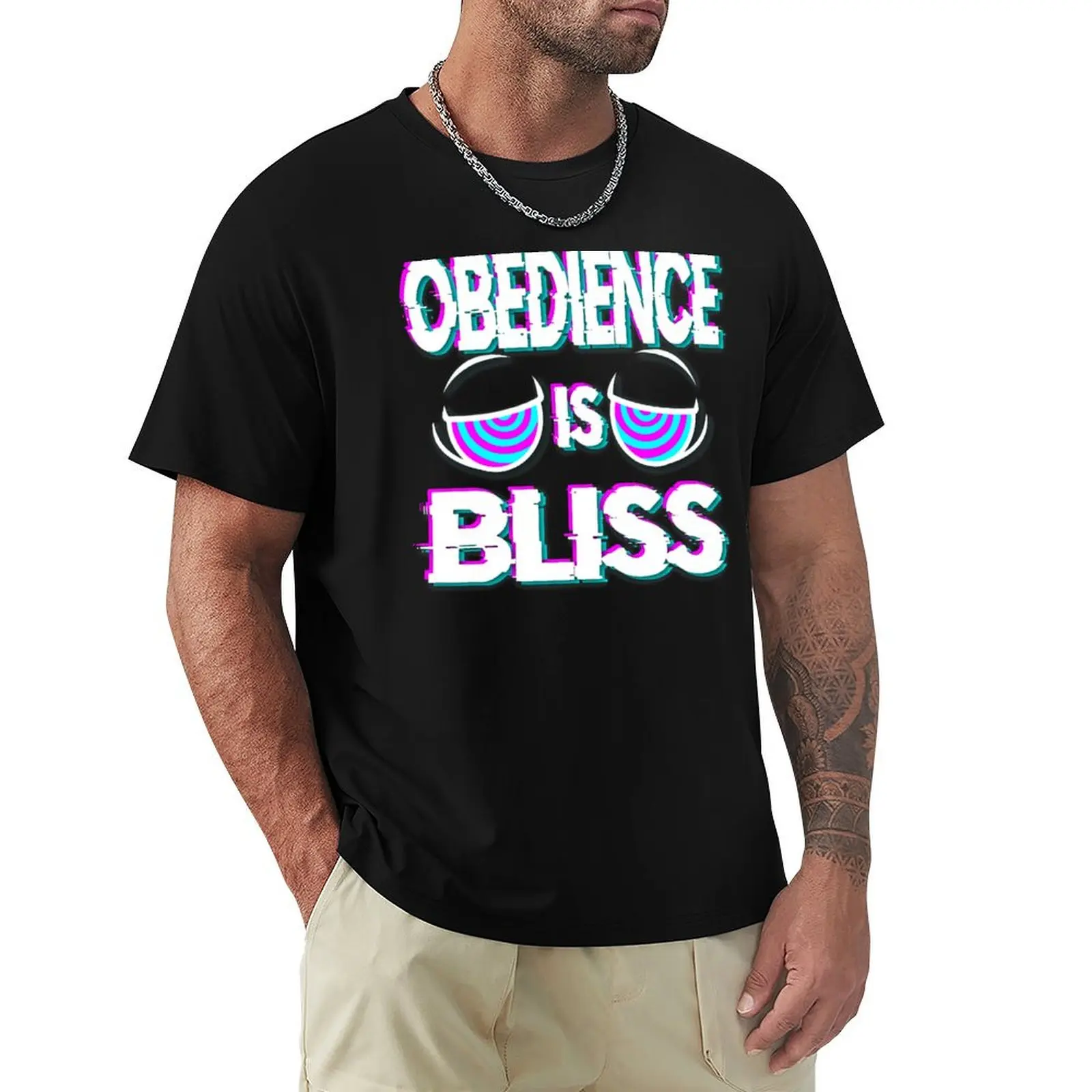 T-shirt Obedience is Bliss, T-shirt à la mode avec imprimé de lettres