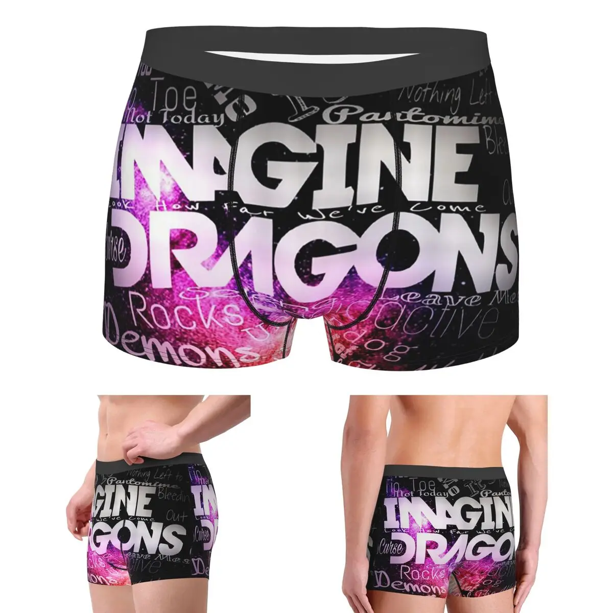 

Boxer Underpants Shorts Imagine Dragons Panties Men Soft Underwear for Homme Man Boyfriend Gift