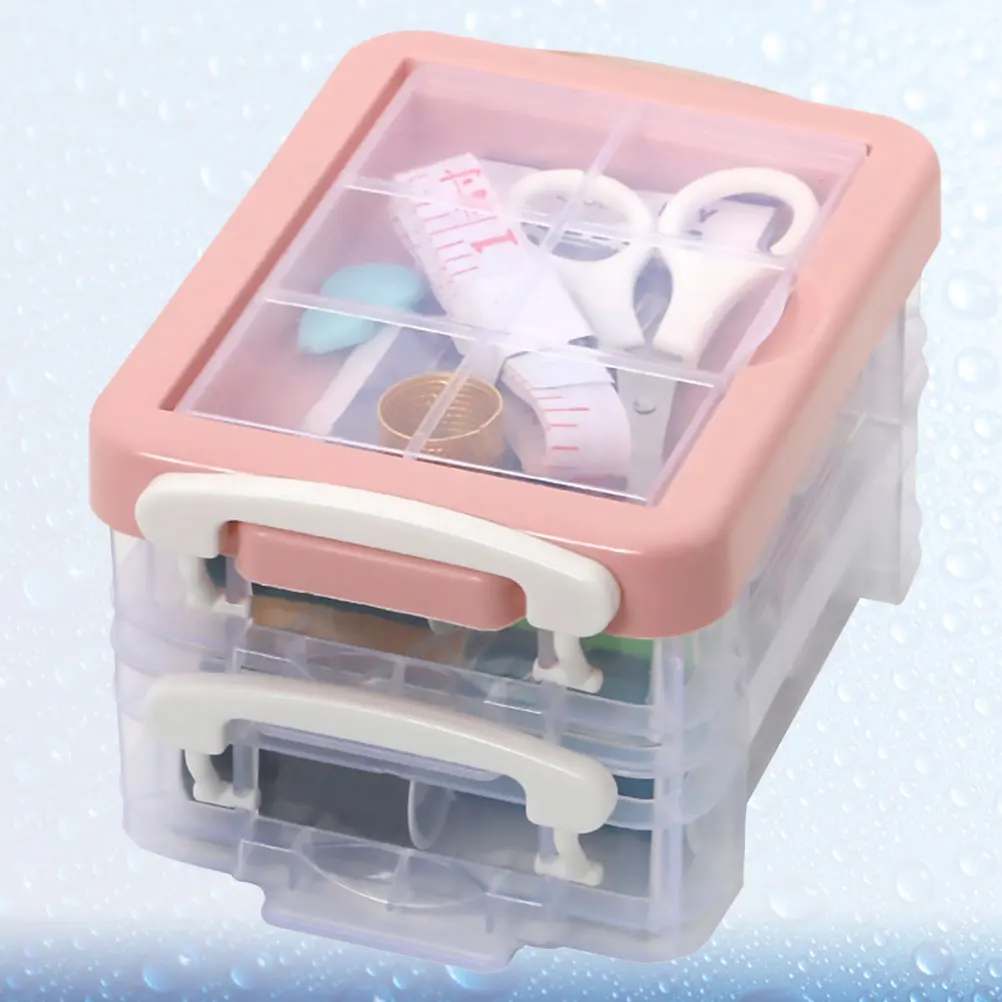 

1 Set Sewing Tools Box Multifunction Sewing Needle Thread Stitch Tools Sewing Accessories Set with Storage Box