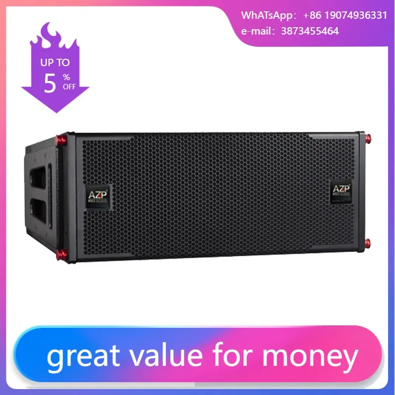 

Dual 10 Inch Passive Two-Way Line Array Speaker High SPL Powerful Penetration High Fidelity Sound For Wedding Event Stage Metal