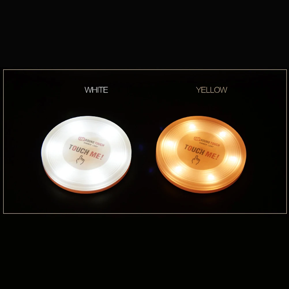 

Touch Sensor Night Light 6Led Dimmable For Kids Room Closet Cabinet Kitchen Basement Led Lamp Pure White