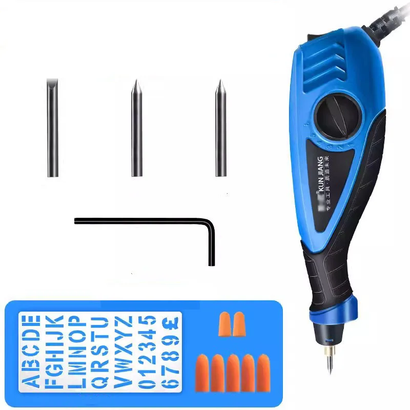 220V 25W Speed Adjustable Electric Engraving Pen Handheld Metal Lettering and Marking Machine Stone Concrete Engraving Machine