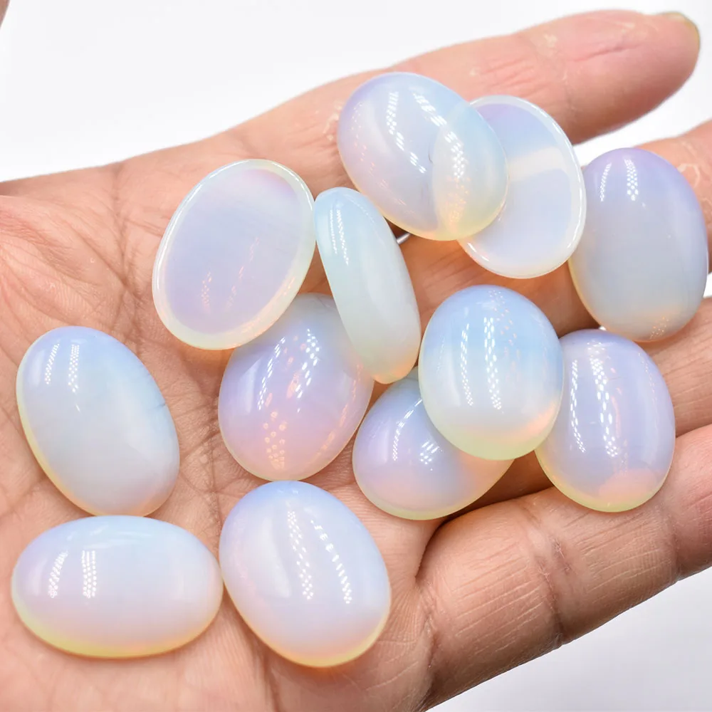 Kostenloser Versand 20 Stück/Los Großhandel 18x25mm heiß begehrte natürliche Amethyst-Cabochons in Ovalform für die Schmuckherstellung. – Detail 5