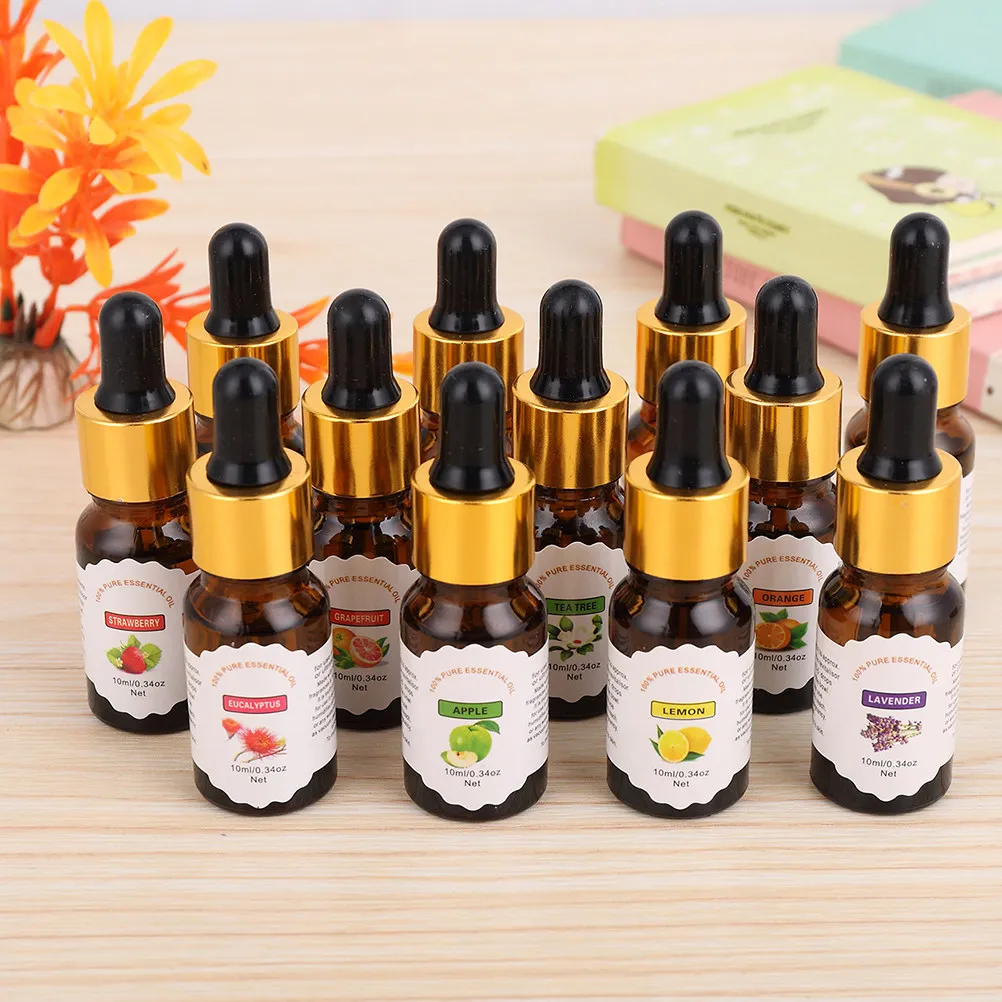 10Ml Mint Pure Essential Oil Water-Soluble Aromatherapy Humidifier Oil Air Freshener Stress Relief Relaxation Romantic