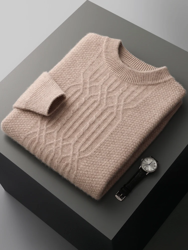 

Кашемировый свитер, осенне-зимний повседневный мужской свитер с полувысоким воротником и мягкой подкладкой