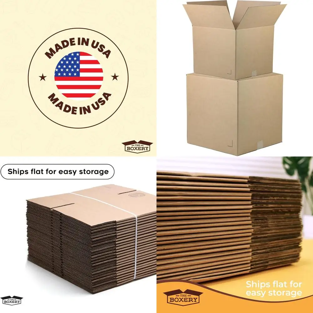 

25-Pack 18x12x12 Brown Corrugated Cardboard Boxes for Shipping, Packing, and Storage | Durable, Eco-Friendly, Recyclable, Made i