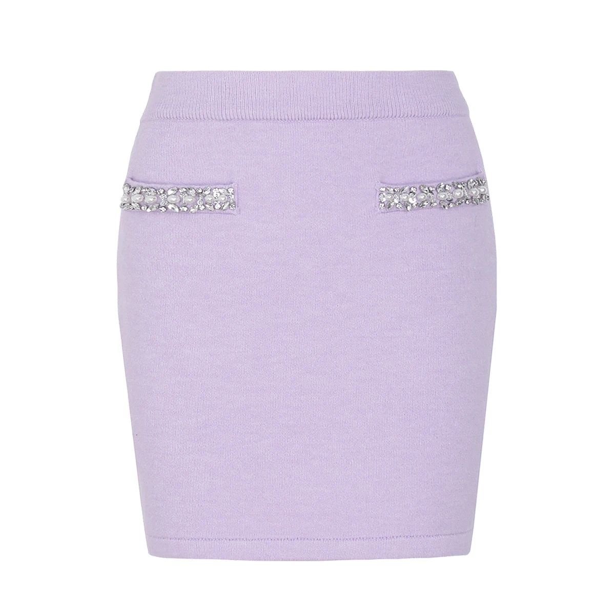 Primavera e autunno nuove donne alla moda temperamento pendolarismo socialite lana lavorata a maglia trapano per unghie gonna anca avvolta