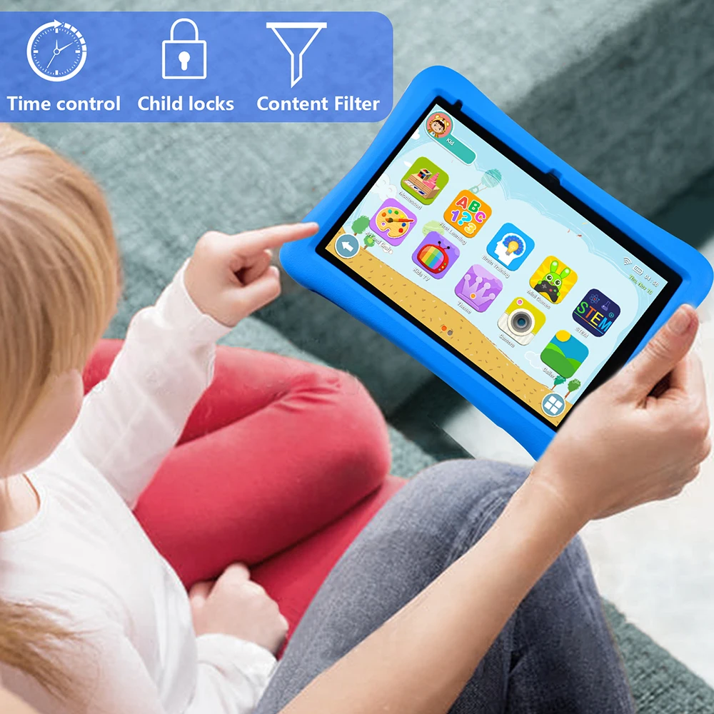 QPS 10 Inch Kids Tablets Android 11 1280*800 HD Ouad Core Wifi 2GB 32GB 6000mAh tablets de 10 pulgadas baratas y recent