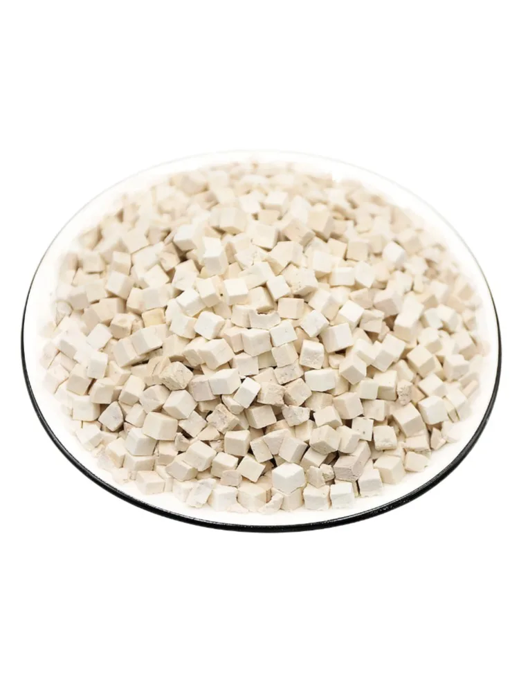 Poria cocos material medicinal chino pequeños cubos blancos de poria cocos
