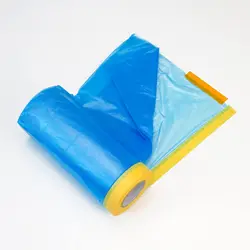 Tape Drape Masking Film Pre-Taped Masking for House Painting Drawing Car Painting Cover Dust Masking Tape