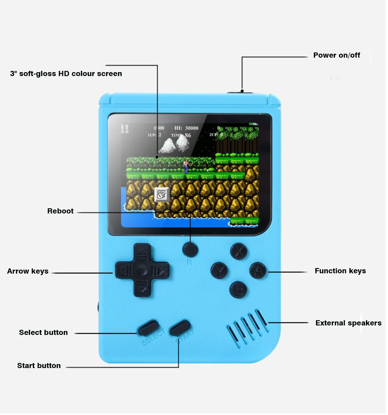 400-In-1 Handheld Mini Game Console, Retro Klassieke Arcade Leuke Tijd Voor Kinderen