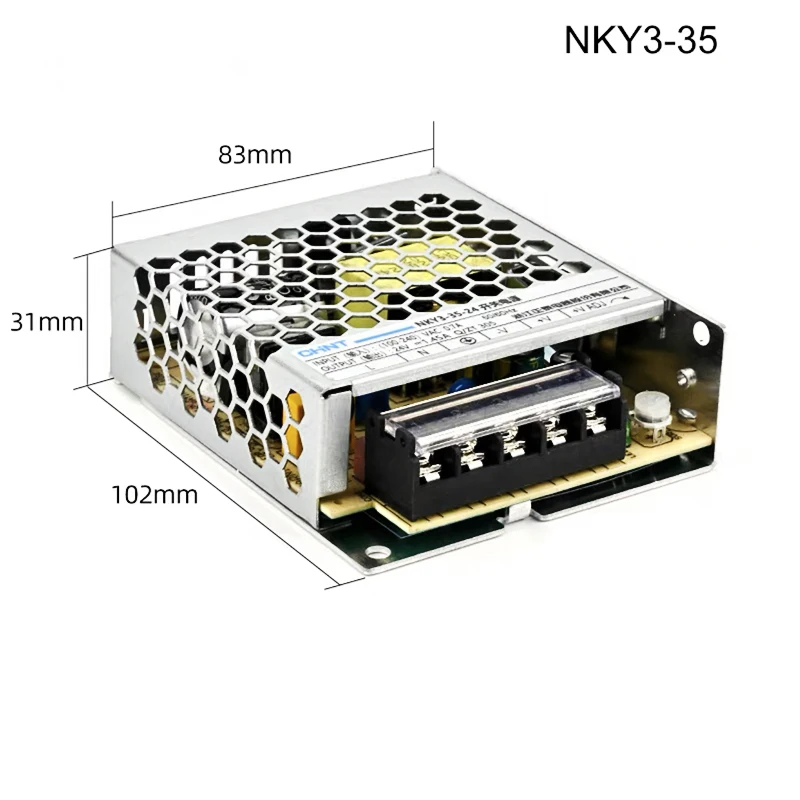 NKY3 Origianl Chint switching power supply ultrathin 85-264V ke 12V/24V/36V/48V DC transformator lampu LED Kontrol sinyal pencahayaan