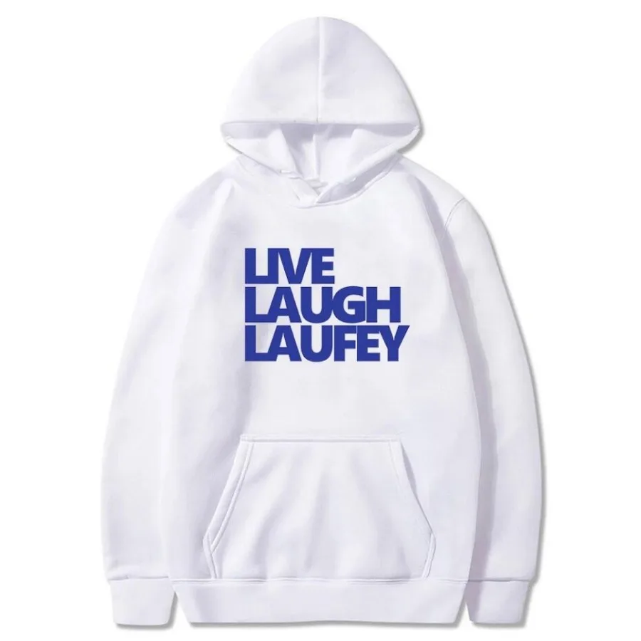 

Laufey Live Laugh Laufey Merch Oversized Women/Men Hoodie Sweatshirt Streetwear Hip Hop Long Sleeve Pullover Hooded Jacket