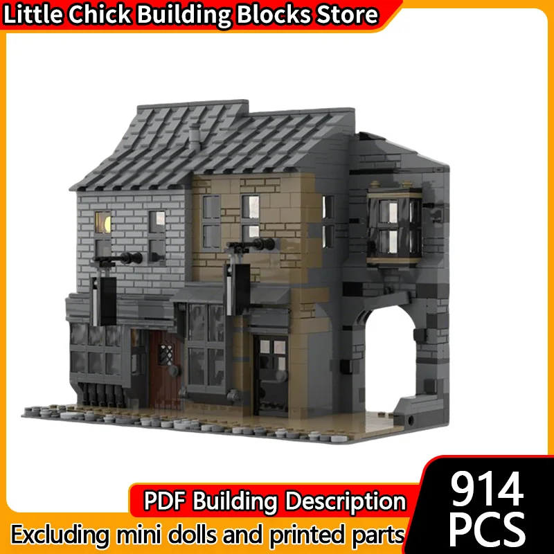 

Magical Movie Model MOC Building Bricks Movie Scene Street Shop Modular Technology Children Holiday Gifts Assemble Toys Suit