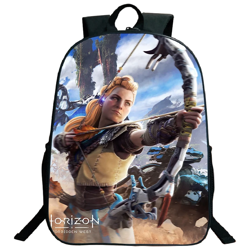 Gioco Horizon unded West Print zaino zainetto di grande capacità per ragazzi ragazza bambini zaino portatile adolescente Laptop Bookbag