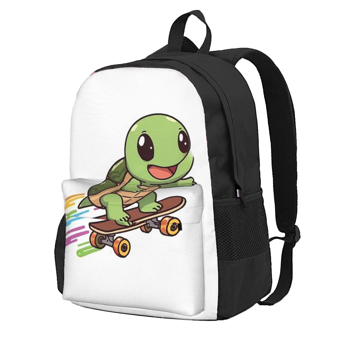 

Anime Turtle Skateboarding Student Backpack School Bag Hiking Travel Daypack for Boys Girls Fashion Bookbag Shoulder Bags