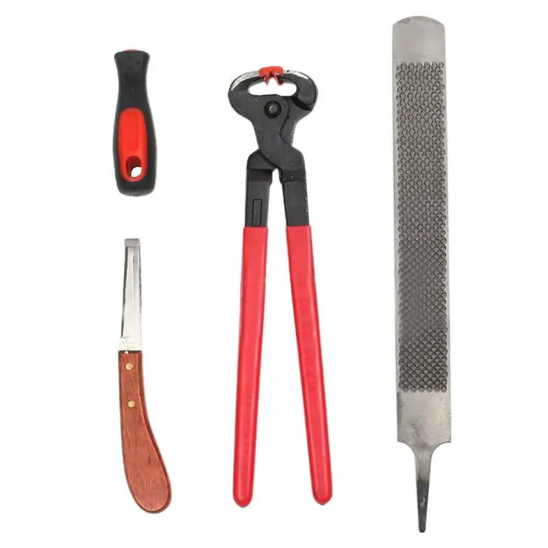 

Horse Hoof Trimming Tools Detailing Tools For Cows Ergonomic Multifunctional Nail Palm Set For Equine Grooming And Shearing