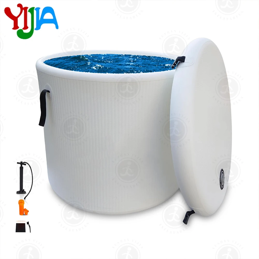 

90cm /35'' Foldable Freestanding Bathtub Soaking Tub Outdoor &Cover Cold Plunge Tub Inflatable Bathtub Ice Bath Tub For Athletes