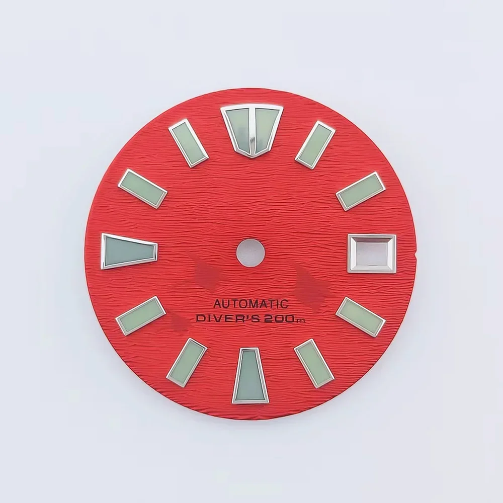 

Customized 29mm Dial NH35 Watch Dial Fit for NH35 NH36 Movement 29mm Watch Faces Green Luminous Dial