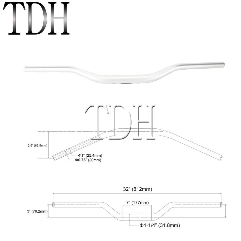 Moto 1 "25Mm 28Mm 32Mm 38Mm Handle Bar Cnc Billet Tracker Stuur Pullback Bars Voor harley Sportster XL883 XL1200 Xl 883 Dyna - afbeelding 1