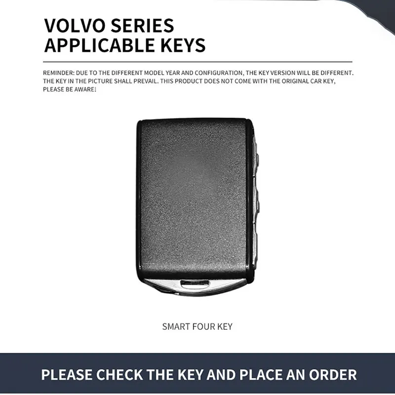 Suitable for Volvo XC40 zinc alloy car key chain shell remote control protector special key cover auto accessories