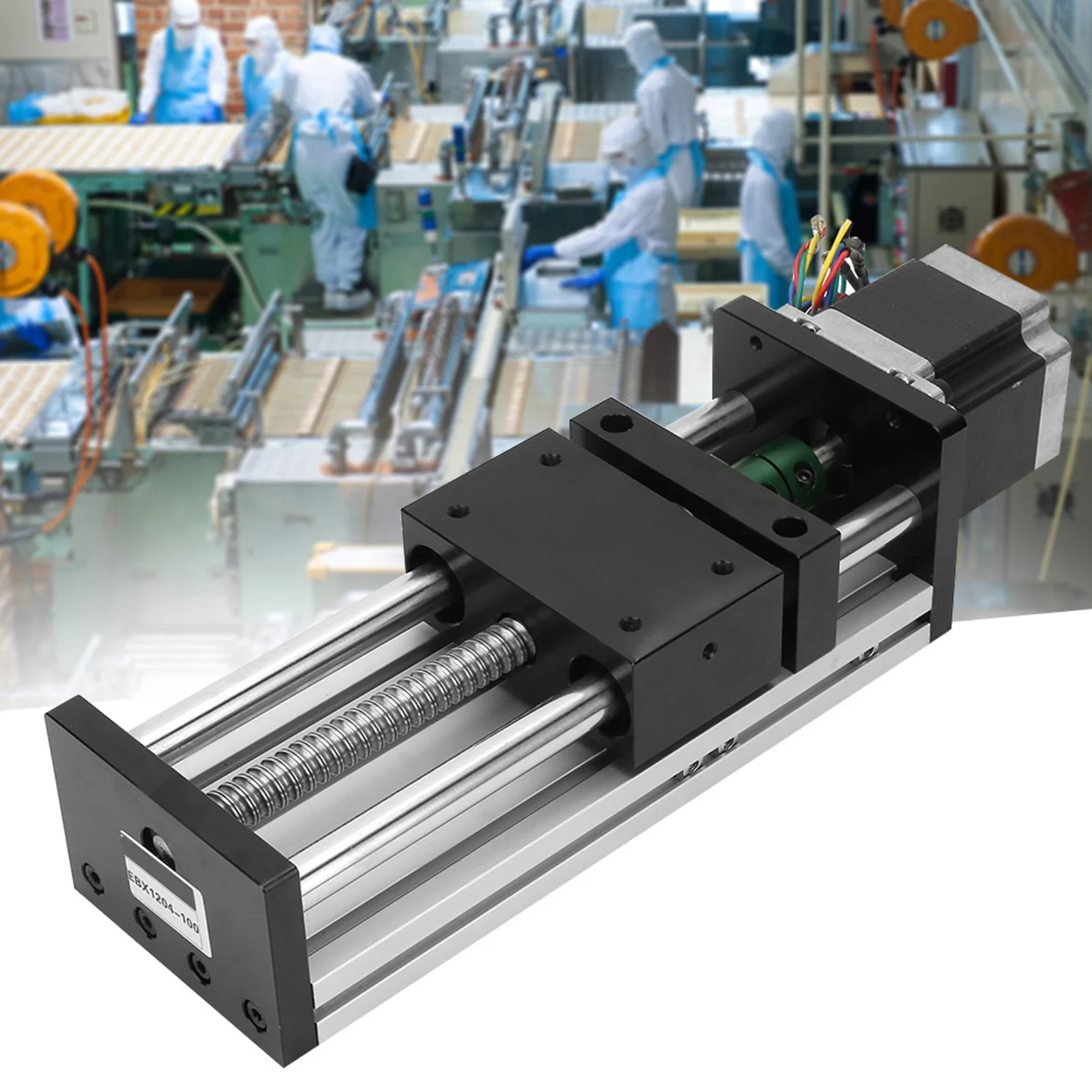 Motion System 100mm Effective Travel 1605 Ball Screw Guide Rail Sliding  Nema23 57 Stepper Motor