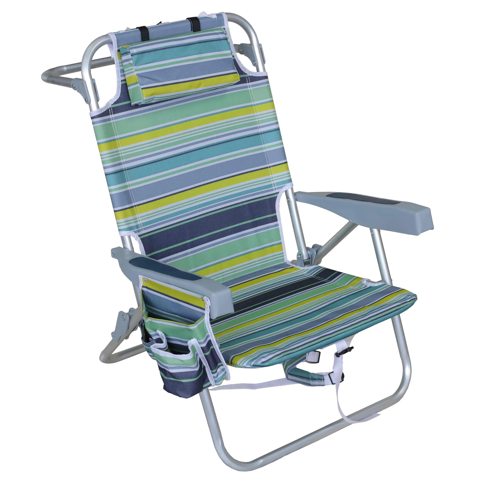 

Hot Sales Foldable Lie Down Bed Beach Camping Rocking Chair With Carrying Bag Lounge Light Aluminium Chair Outdoor