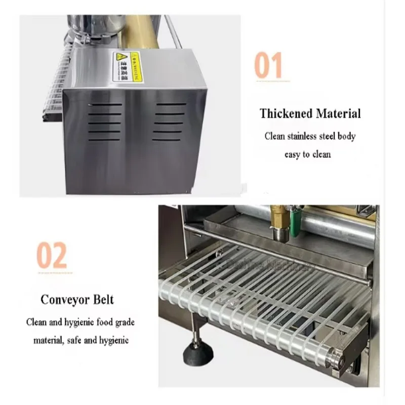 ماكينة صنع الكعك التجارية الصغيرة المانجو دوريان ماتشا فطيرة الجلد التلقائي آلاف طبقة كريب آلة صنع كعكة عيد الميلاد