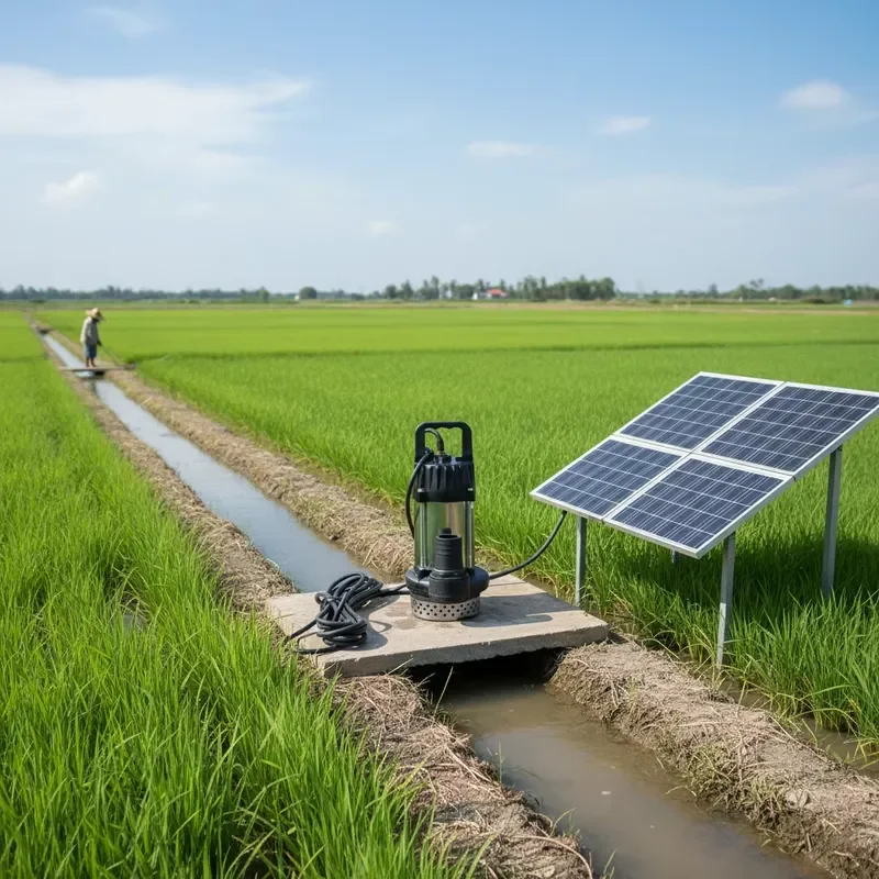 12V DC Solar Submersible Water Pump 2 Inch Stainless Steel Brushless Motor 0.2HP Automatic Irrigation System for Garden Farm