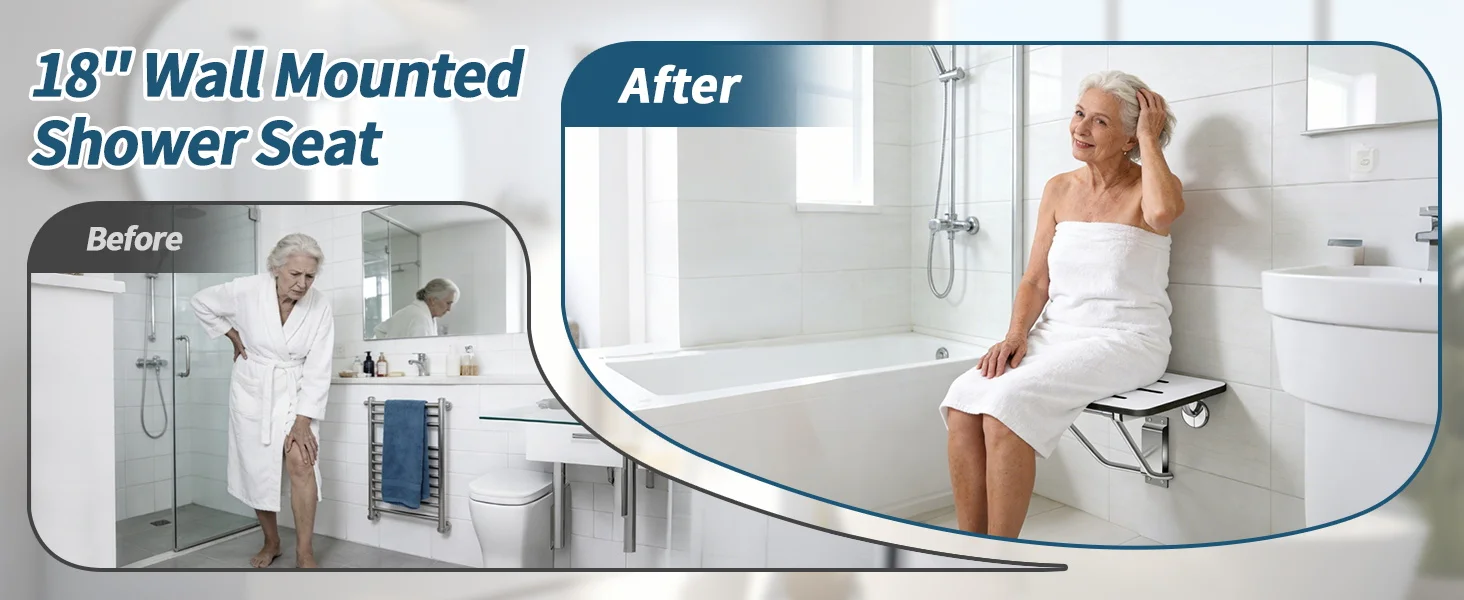 18&amp;#34; Wall MountedShower Seat
