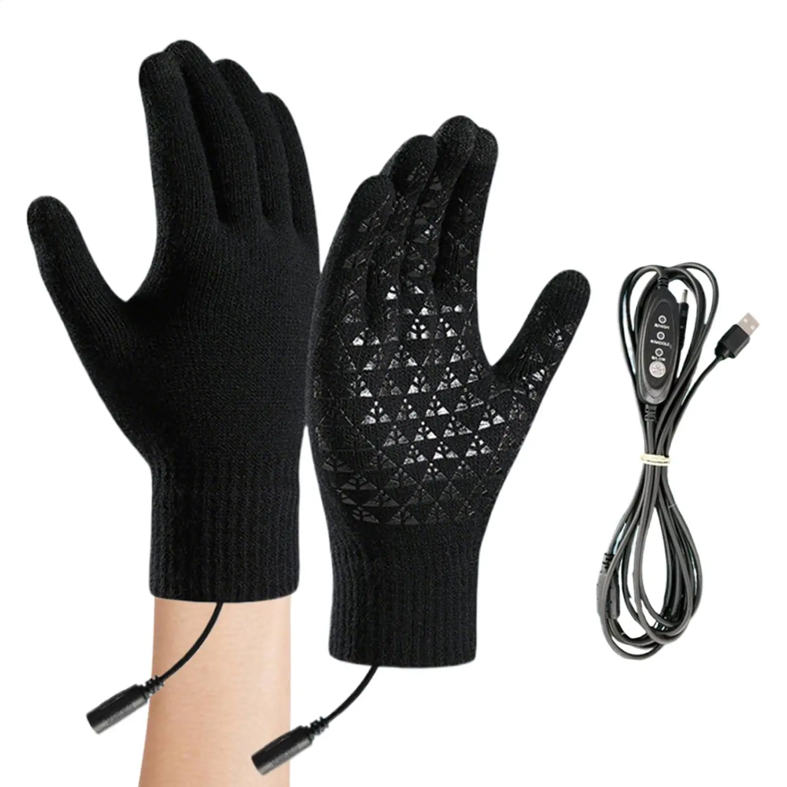 電熱手袋スキー雪手袋タッチスクリーンハンドウォーマーミトンキャンプスノーボードオートバイ乗馬屋外