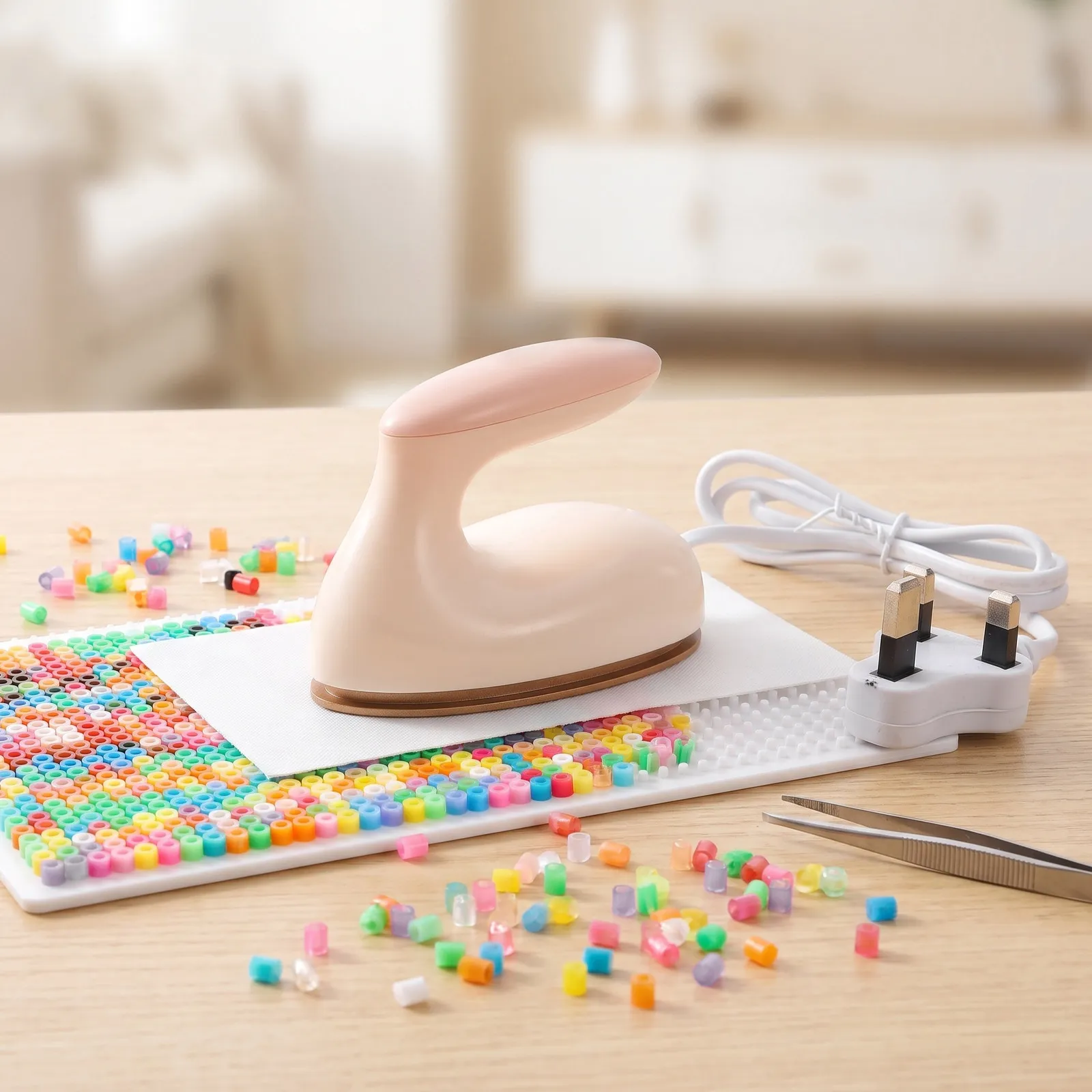 EU/US/UK Plug Mini Ironing Beads Electric Iron DIY Craft Fuse Beads Hama Beads Hand Making 3D Puzzle Toys Iron