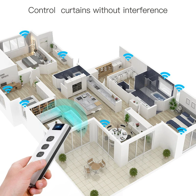 Пульт дистанционного управления RF433 для Wi-Fi модуля занавесок роликовых жалюзи Аксессуары для штор на батарейках эмиттер