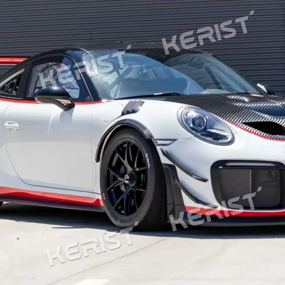 ألياف الكربون Canard درابزين مشاعل جسم واسع لبورشه 911 GT2 GT3 RS 2013-2019