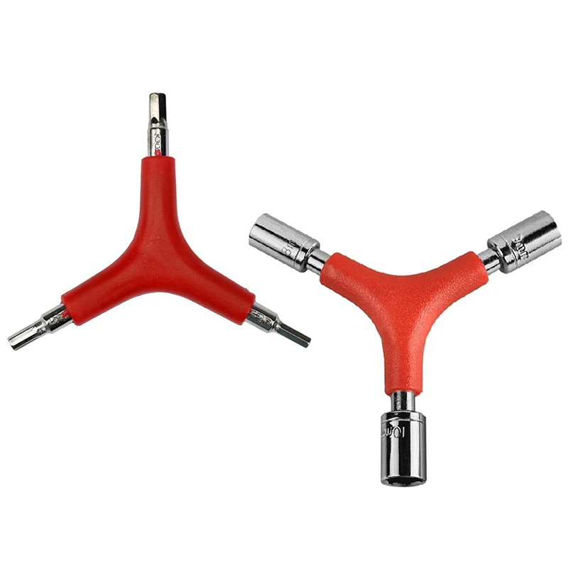 Y-Type Bicycle 4-5-6 8-9-10mm Triangle Hexagon Key Screw Wrench Spanner For FPV Quadcopter Propeller RC Tools Bike Repair