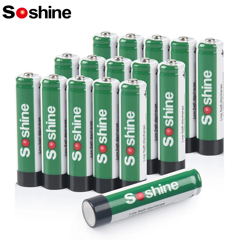 Soshine 4/8/10/12/16PCS 1.2V NIMH 1100mAh Low Self Discharge Battery AAA 1100mAh Rechargeable Batteries for Digital Camera Toy