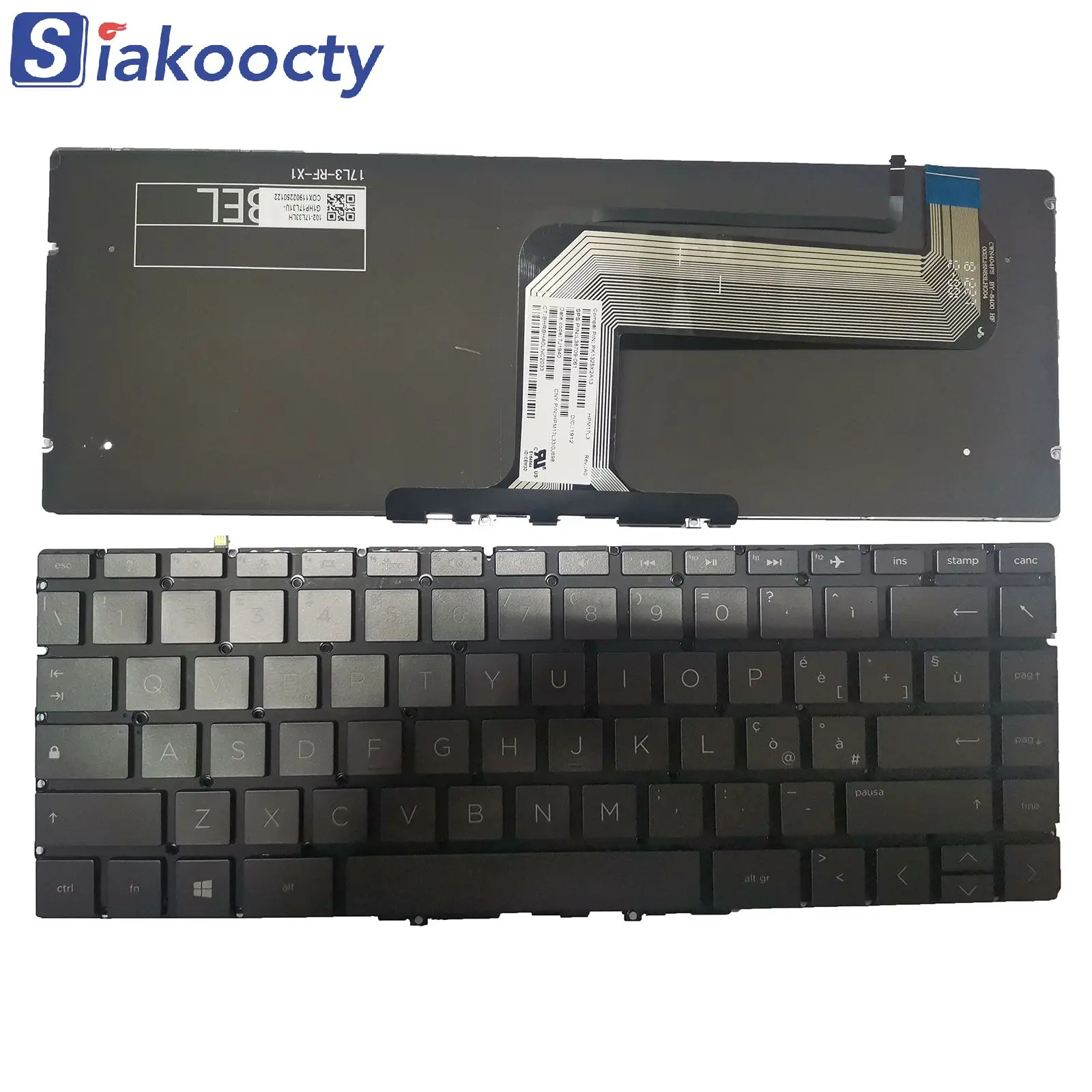 

For HP Spectre Folio 13-ak0000 13-ak1000 Series keyboard Backlit IT