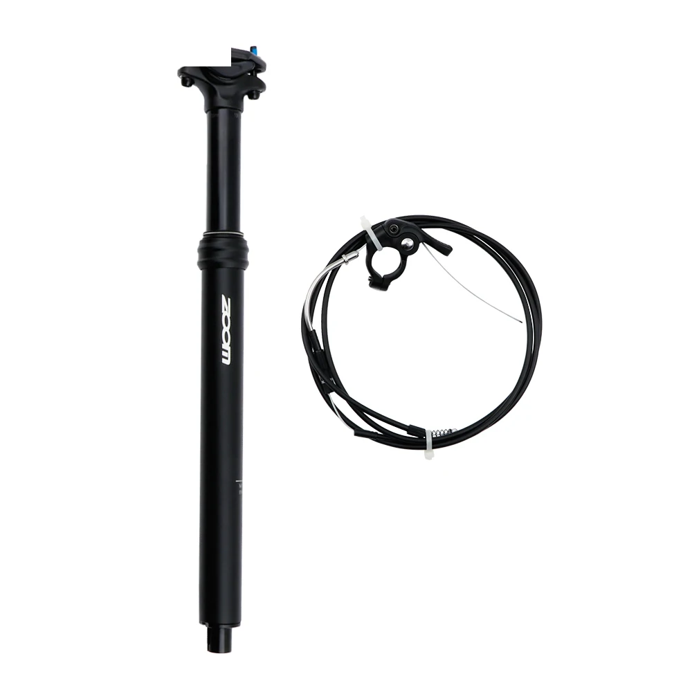 ZOOM Dropper Bicycle Seatpost Tube 30.9/31.6mm Remote Control Adjustable Aluminum Alloy Mountain MTB Bike Seat Post