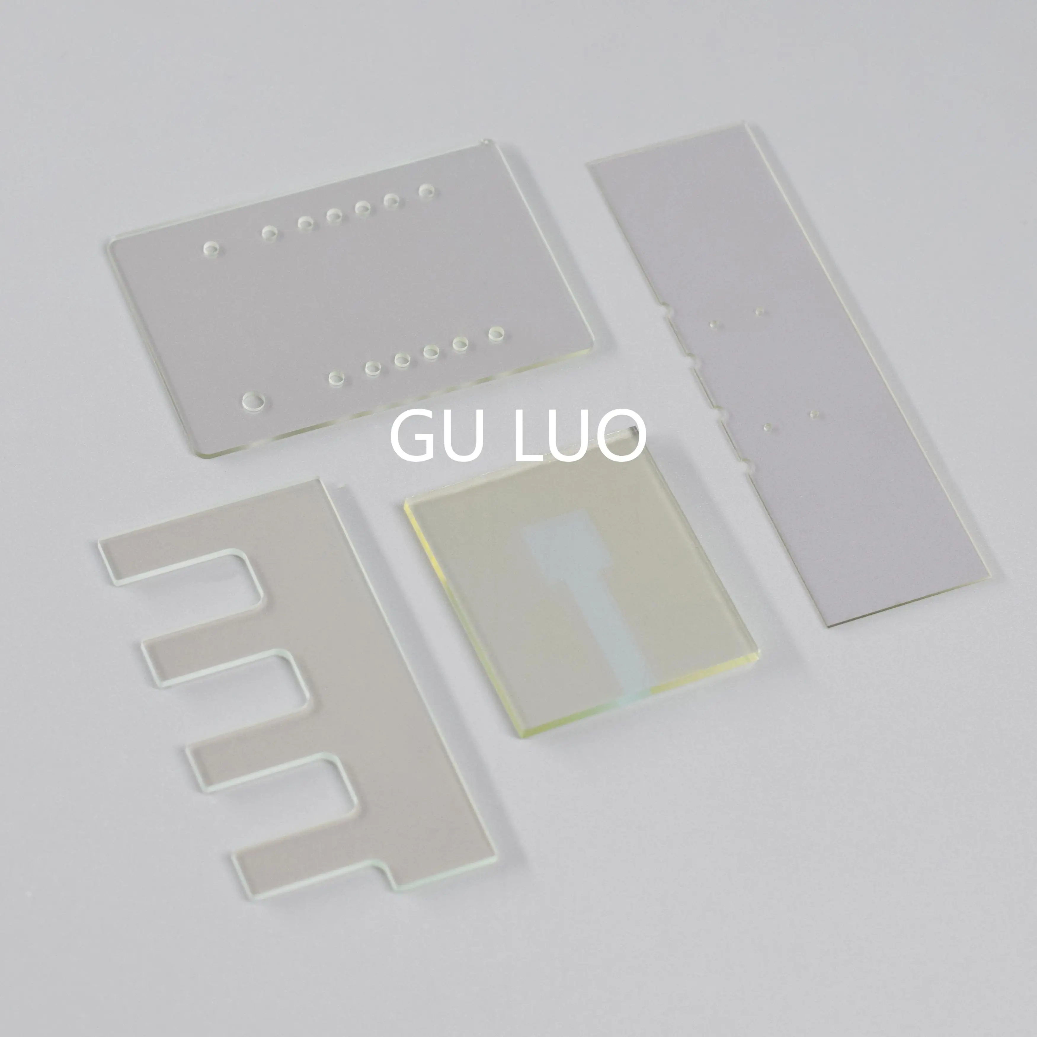 Laser Etching ITO Conductive glass sheet for solar cell Customized size shape Coated Etched ITO Glass 14.9x14.9x1.1mm 20pcs