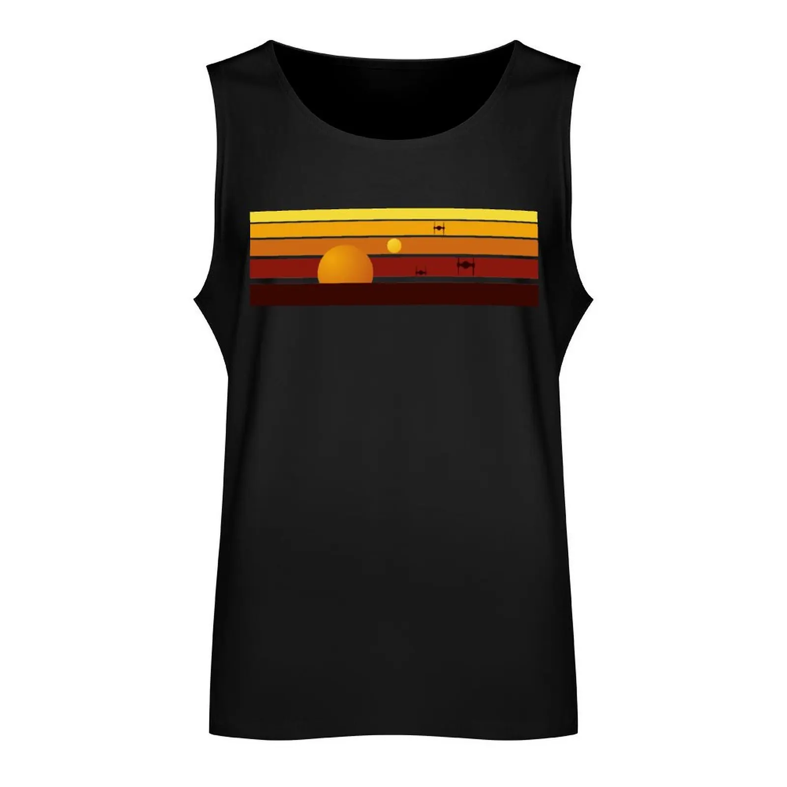 TATOOINE SUN Tank Top muscular man t shirt sleeveless gym shirts male bodybuilding men clothes