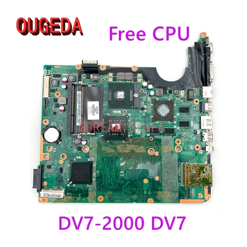 

OUGEDA 578130-001 578129-001 For HP Pavilion DV7-2000 DV7 DV7-2200 DV7T Laptop motherboard DDR3 Free CPU Main board full tested