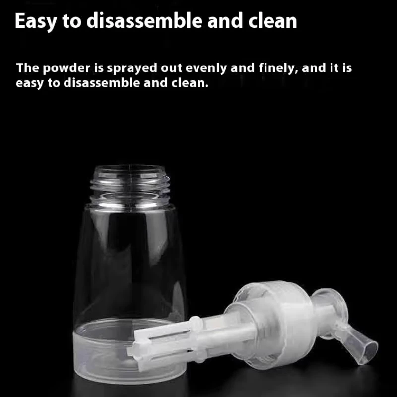 180ML Barber Spray Bottle Refillable Hair Salon Talcum Powder Container Styling Tools for Barber Top
